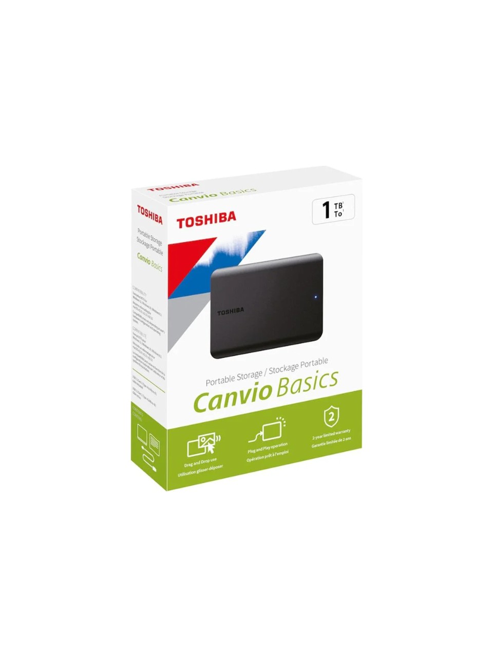 Toshiba Canvio Basics HDTB410EK3AA USB 3.0 2.5" 1 TB Harici Harddisk